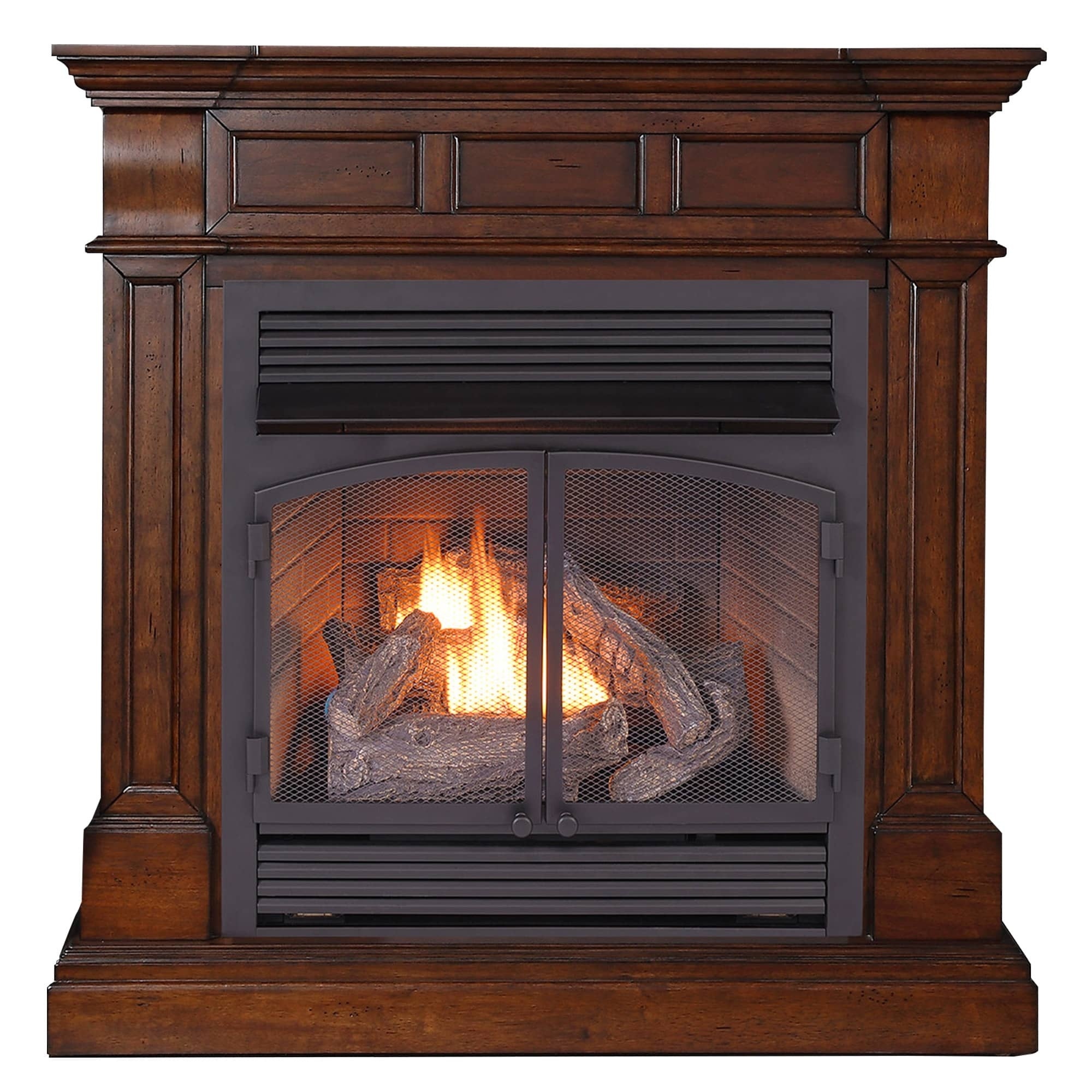 Bluegrass Living, Ventless Gas Fireplace - 32K BTU, Auburn Cherry, Heat